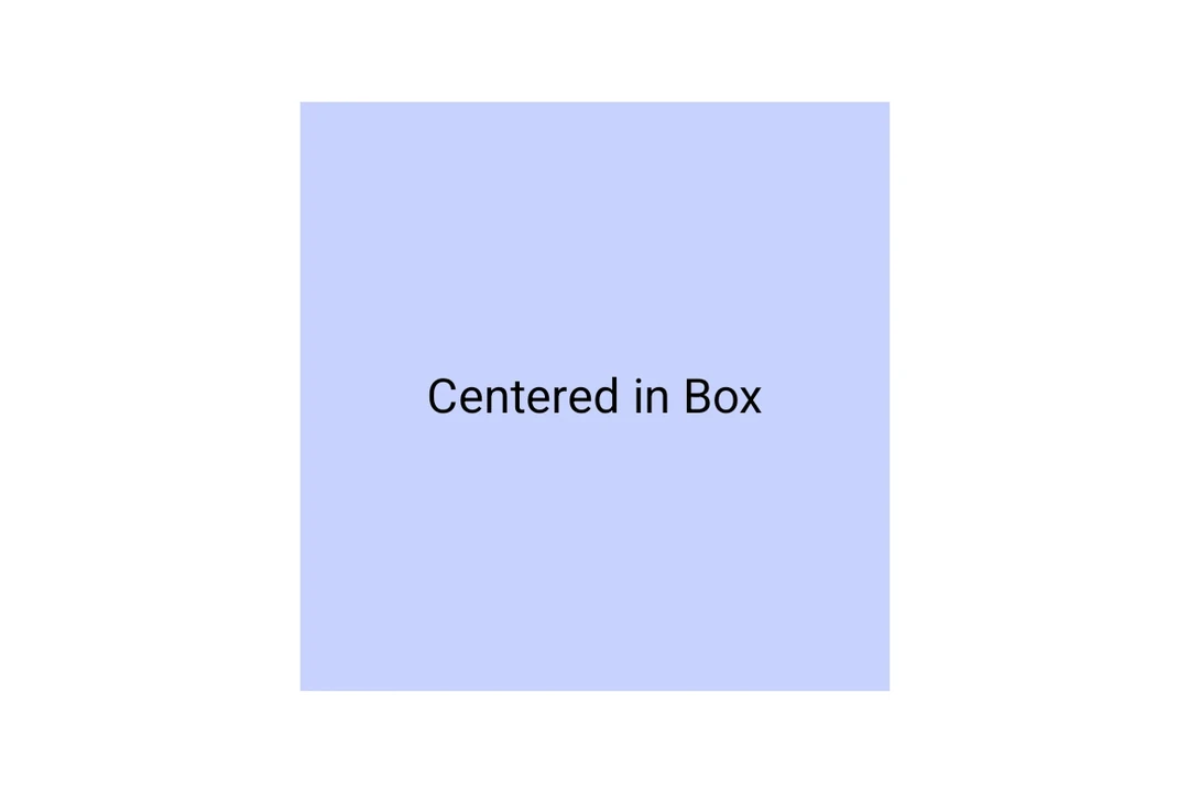 内容居中显示的 Material 3 Box