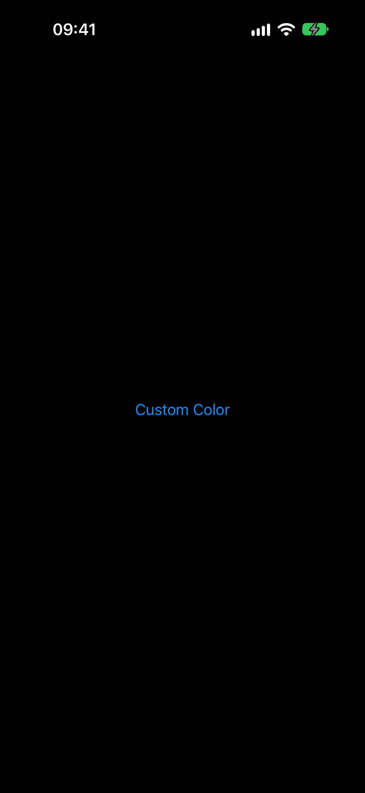 一个着色为番茄红的 Custom Color 按钮
