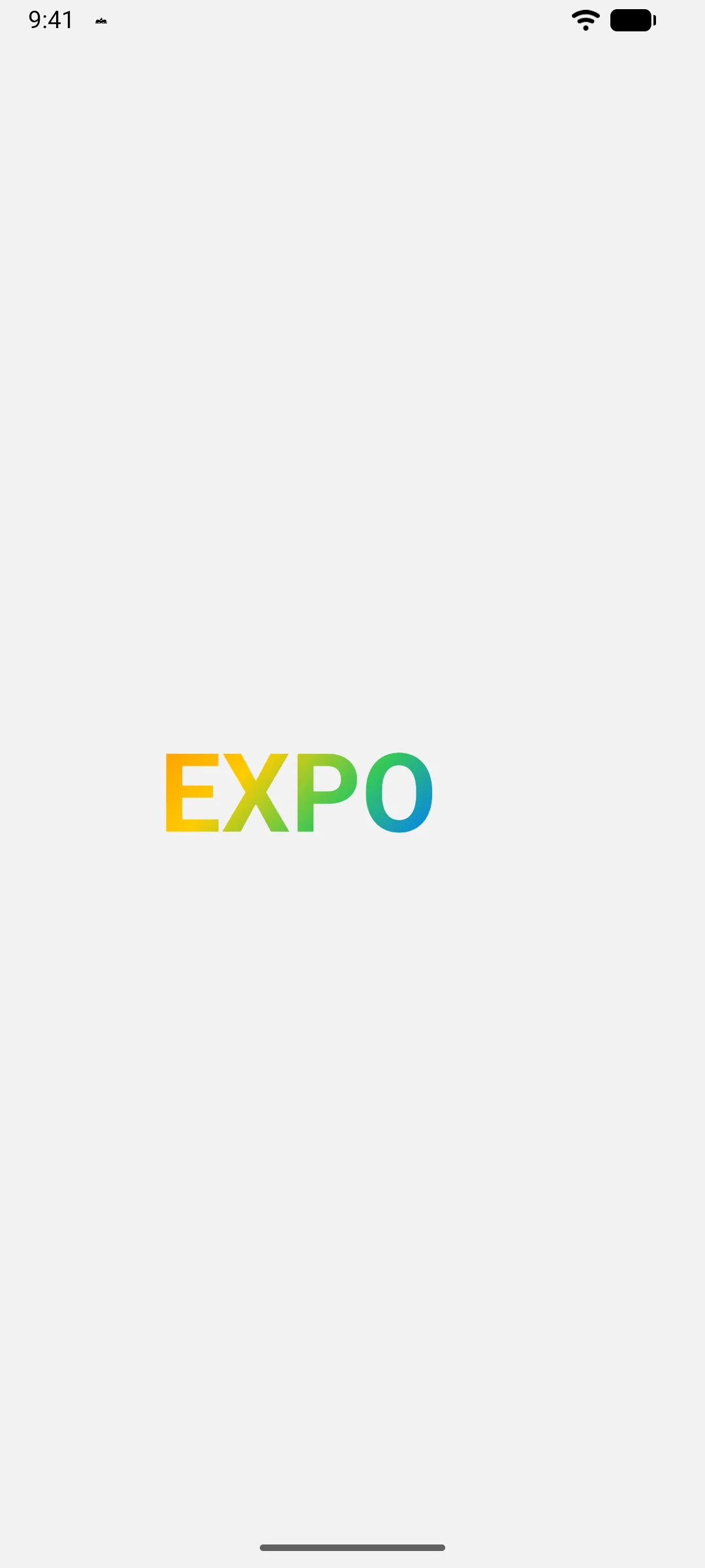 填充彩虹渐变的 EXPO 一词