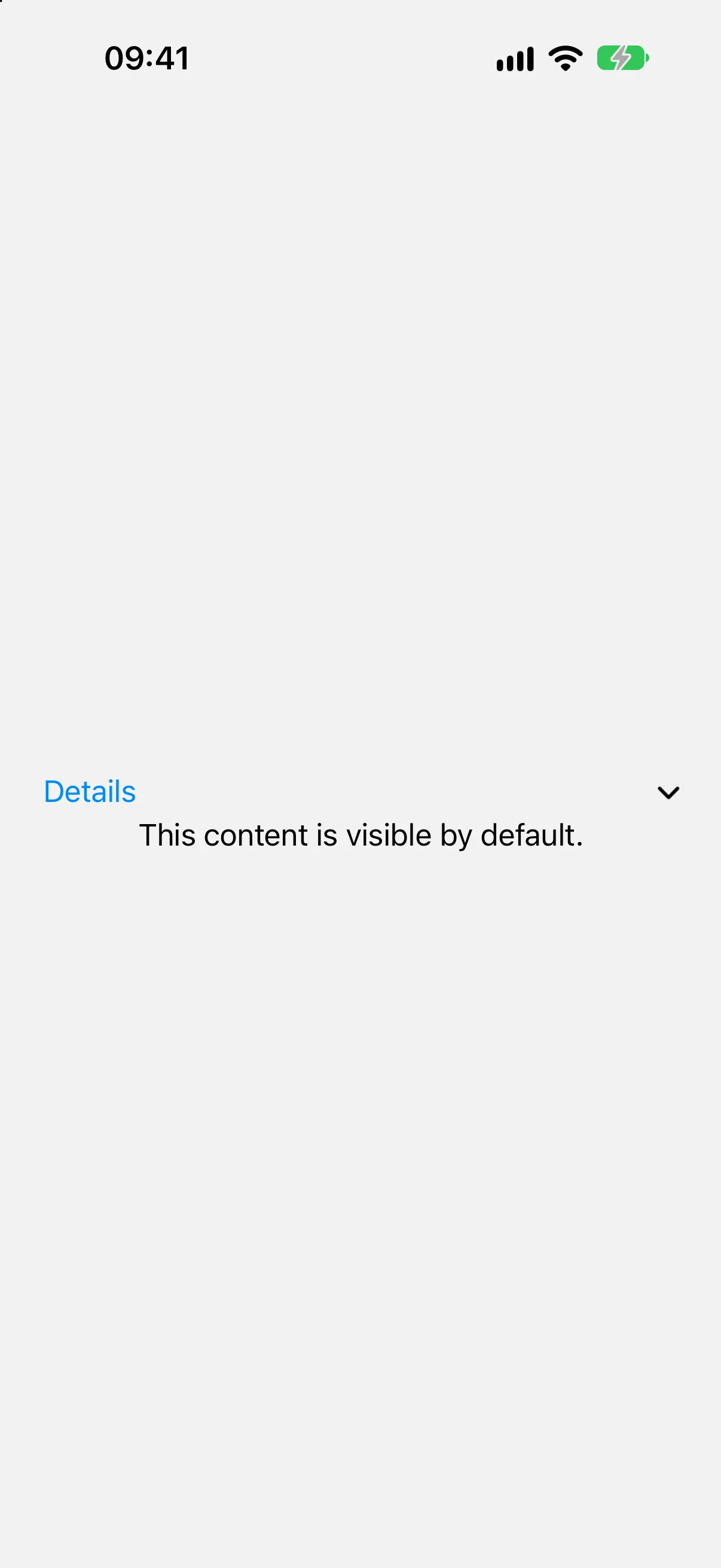 表单外的 Details 组，展开后显示一行内容