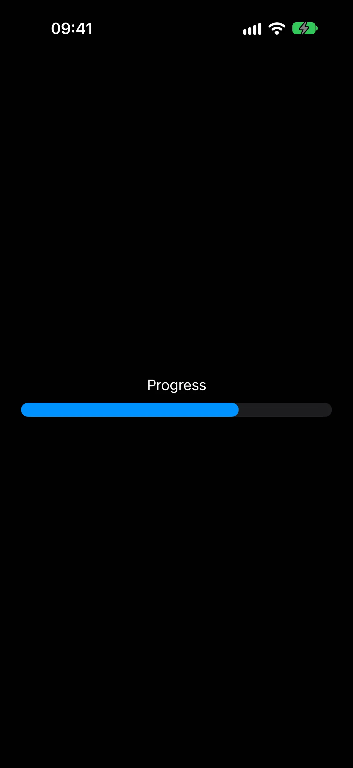 在 iOS 上渲染的带有进度标签的仪表