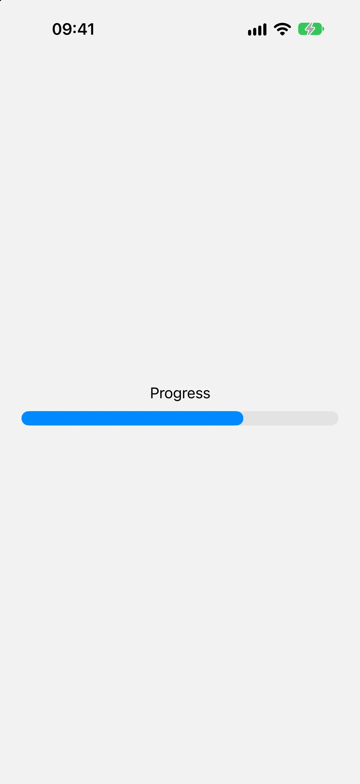 在 iOS 上渲染的带有进度标签的仪表