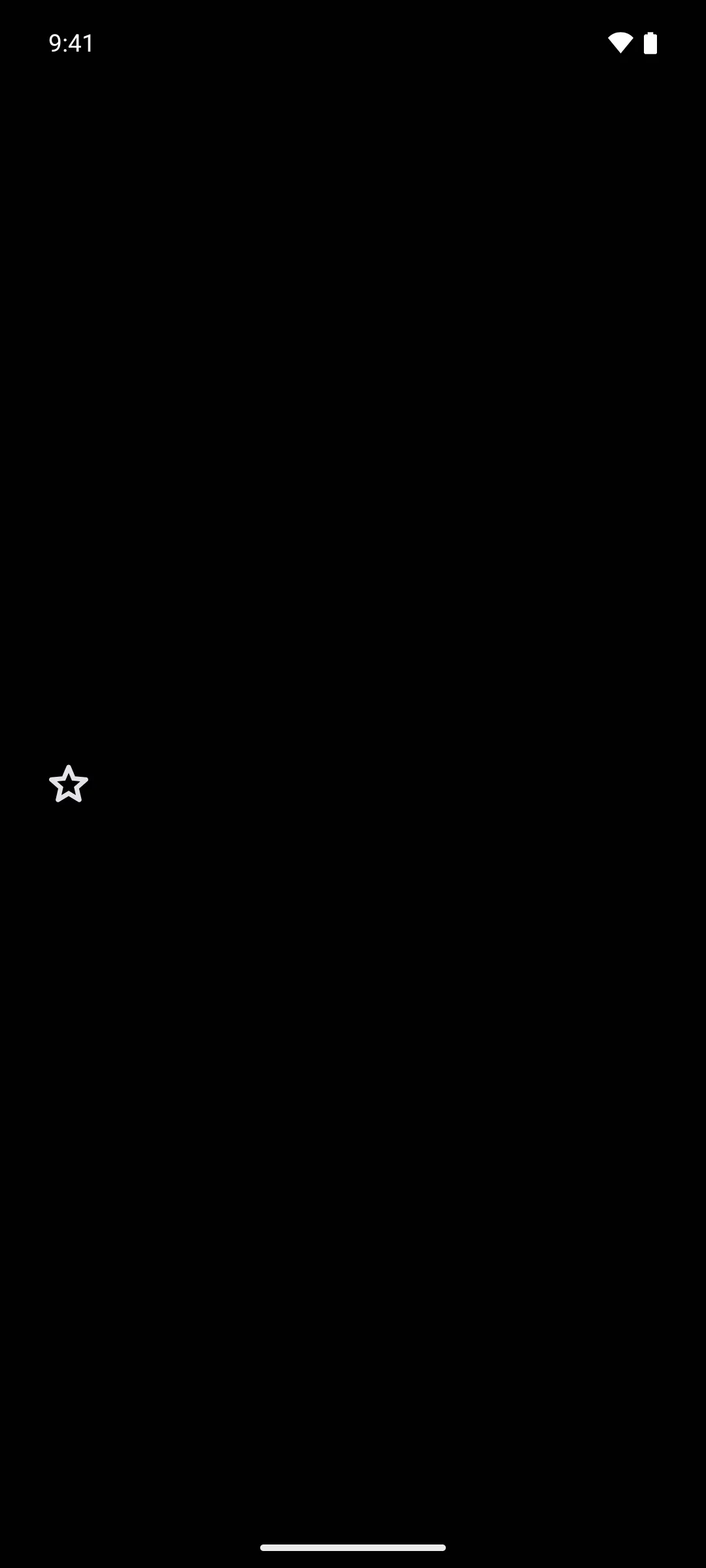 使用 Material Symbols 命令行工具下载的圆角星形轮廓图标