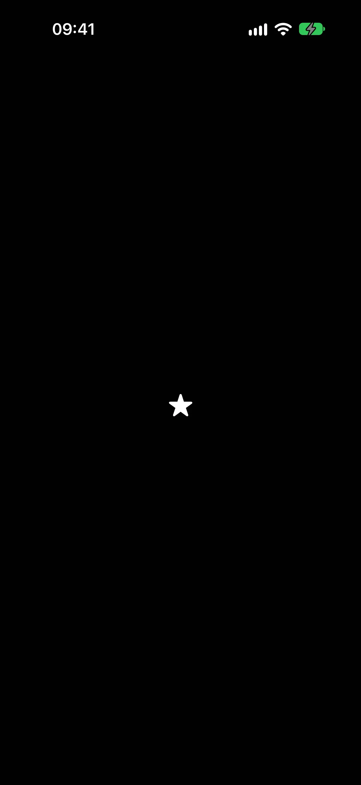 以默认大小渲染的星形 SF Symbol