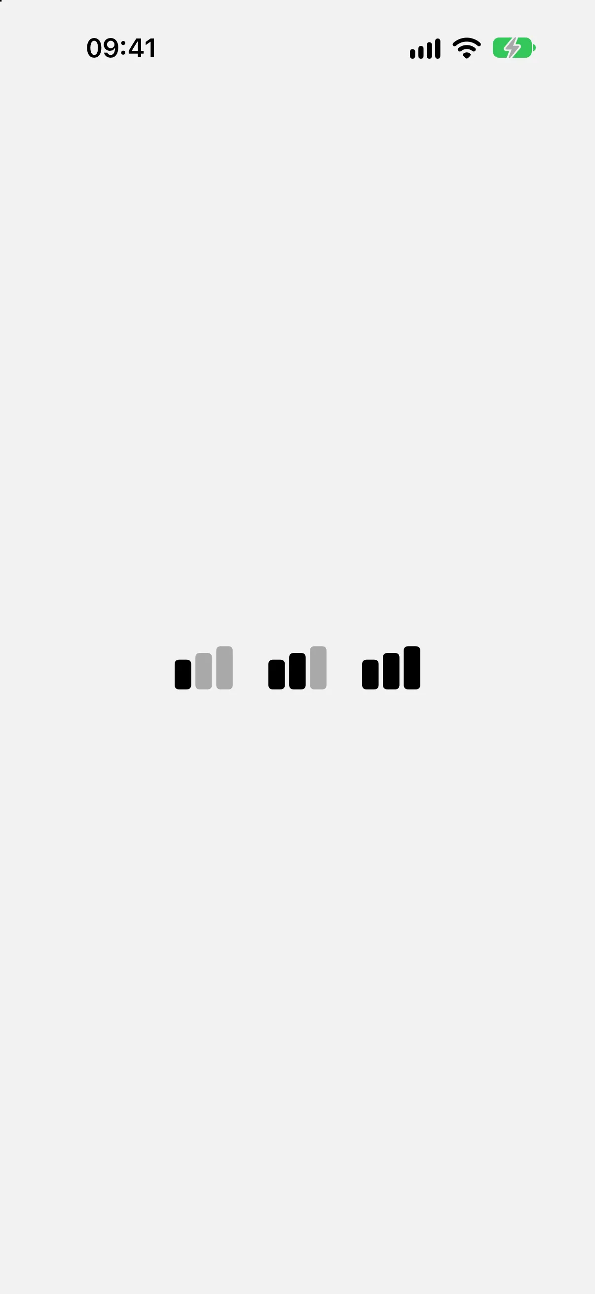 三个可变值分别为 0.3、0.6 和 1.0 的柱状图 SF Symbol