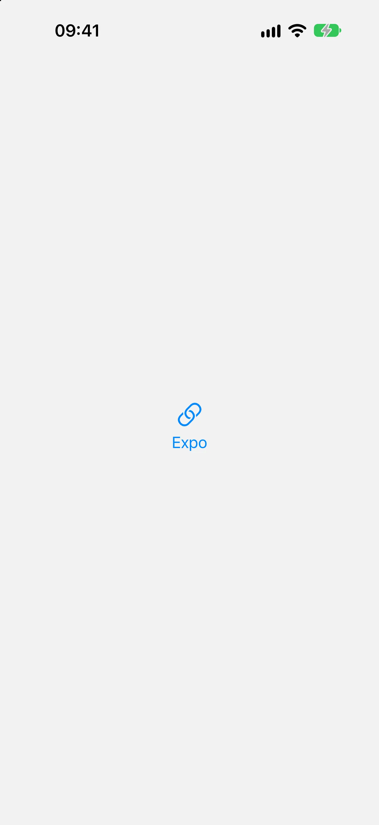 文本 Expo 上方的链接 SF Symbol，两者均为蓝色