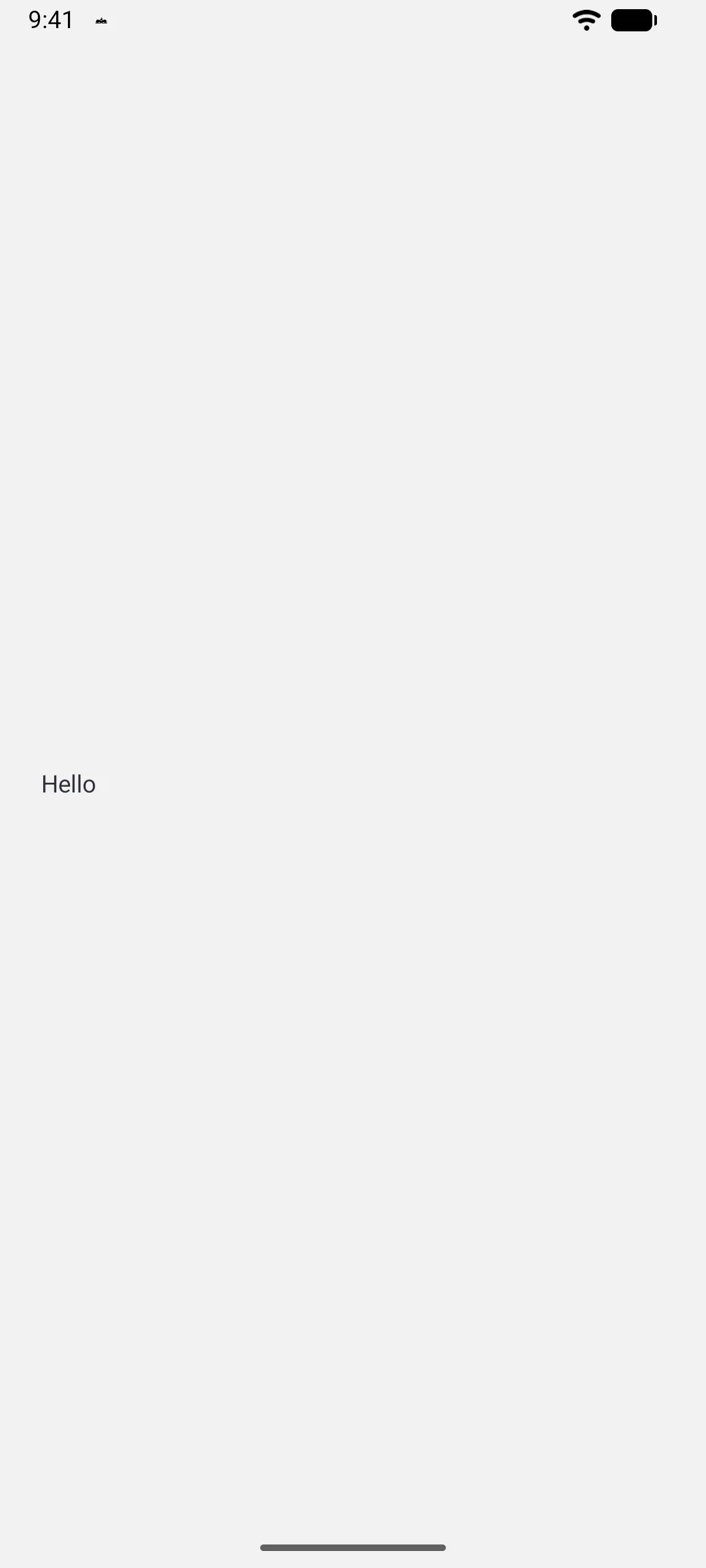 包含 Hello 的 Material 3 文本字段
