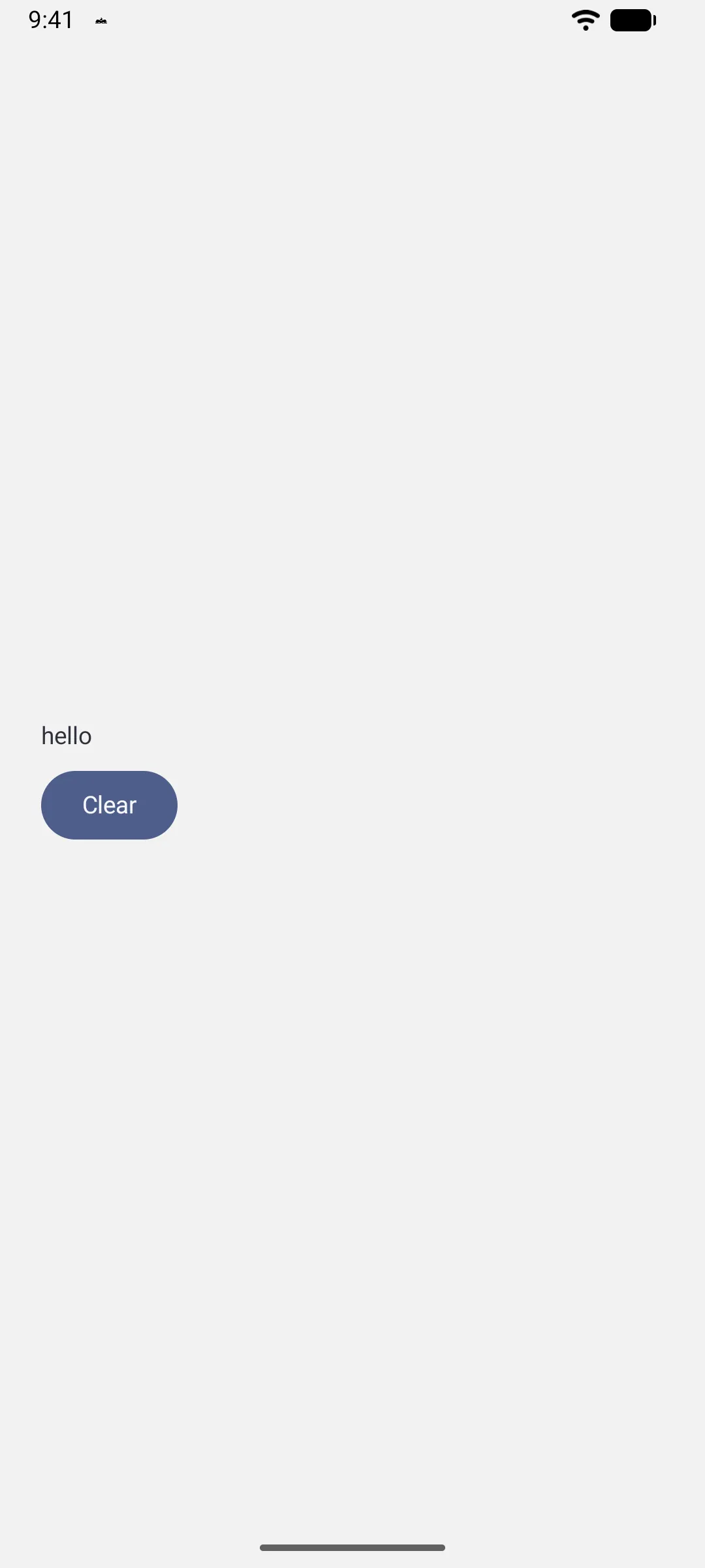 包含 hello 的 Material 3 文本字段，下方有一个清除按钮